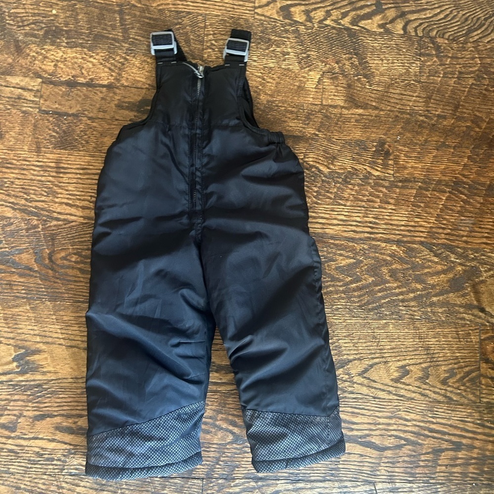 AQ Explore The Unknown Toddler Black Snow Ski Bib Suit Size 2 T Unisex